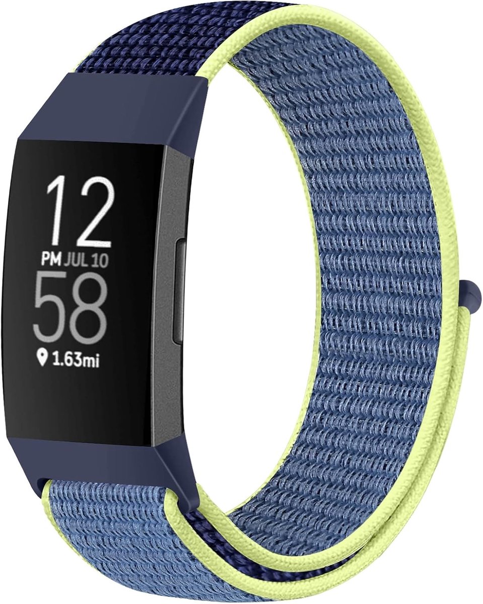 Zachte Nylon Vervangband voor Fitbit Charge 4/Charge 3/SE, Ademend Sportpolsbandje voor Dames en Heren, Comfortabel en Duurzaam