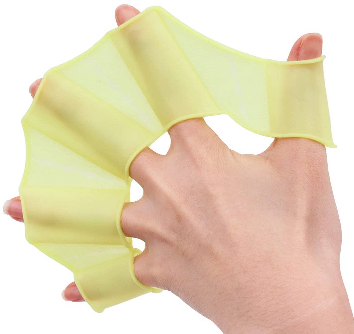 Handpaddels voor zwemmen - 2 paar zwemmershandschoenen voor training (Groen, M+L)