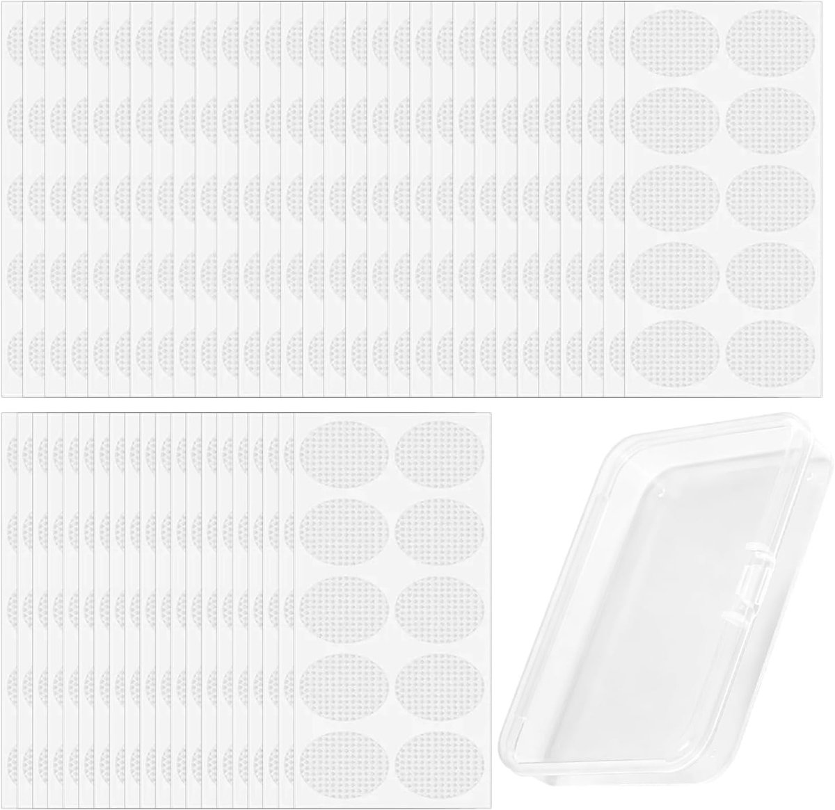 500 Stuks Oorbellen Tape voor Oorlellen Bescherming, Transparante Stickers voor Gescheurde of Uitgerekte Oorlellen