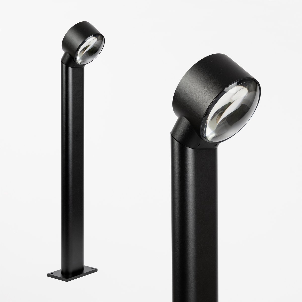 KS Verlichting - tuinlamp - Scope - Zwart - buitenverlichting - IP65 - 3000K - aluminium - bolle lens - 70cm