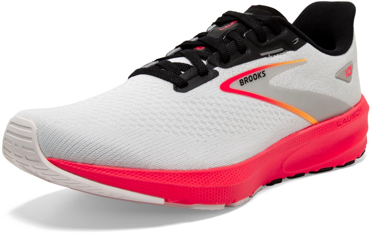 Brooks Launch 10 W - Hardloopschoen - 410 Blue / Black / Fiery coral - EUR 45 / US 11