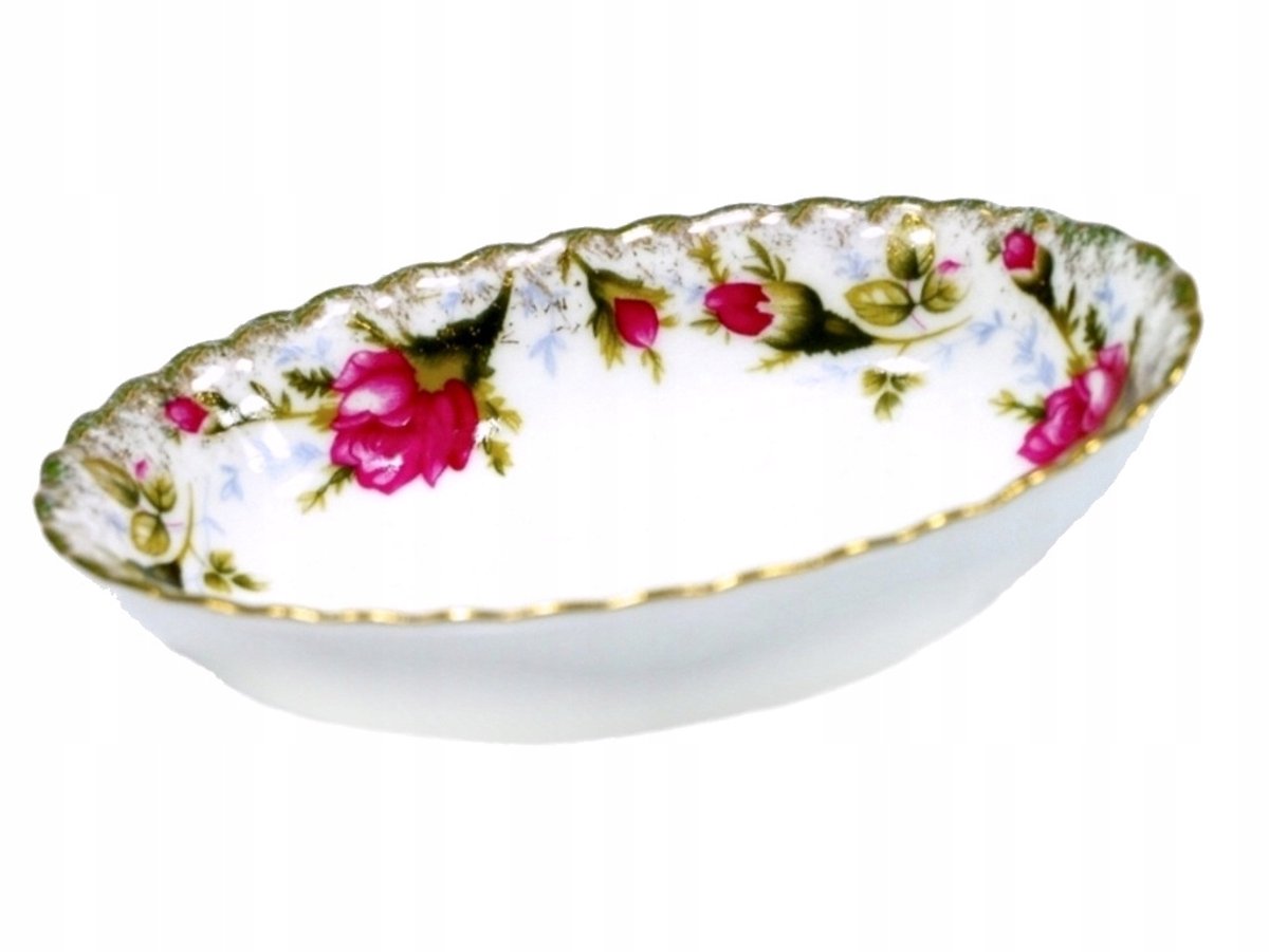 Ovale Saladekom 12 cm Iwona - Handgemerkt Porselein