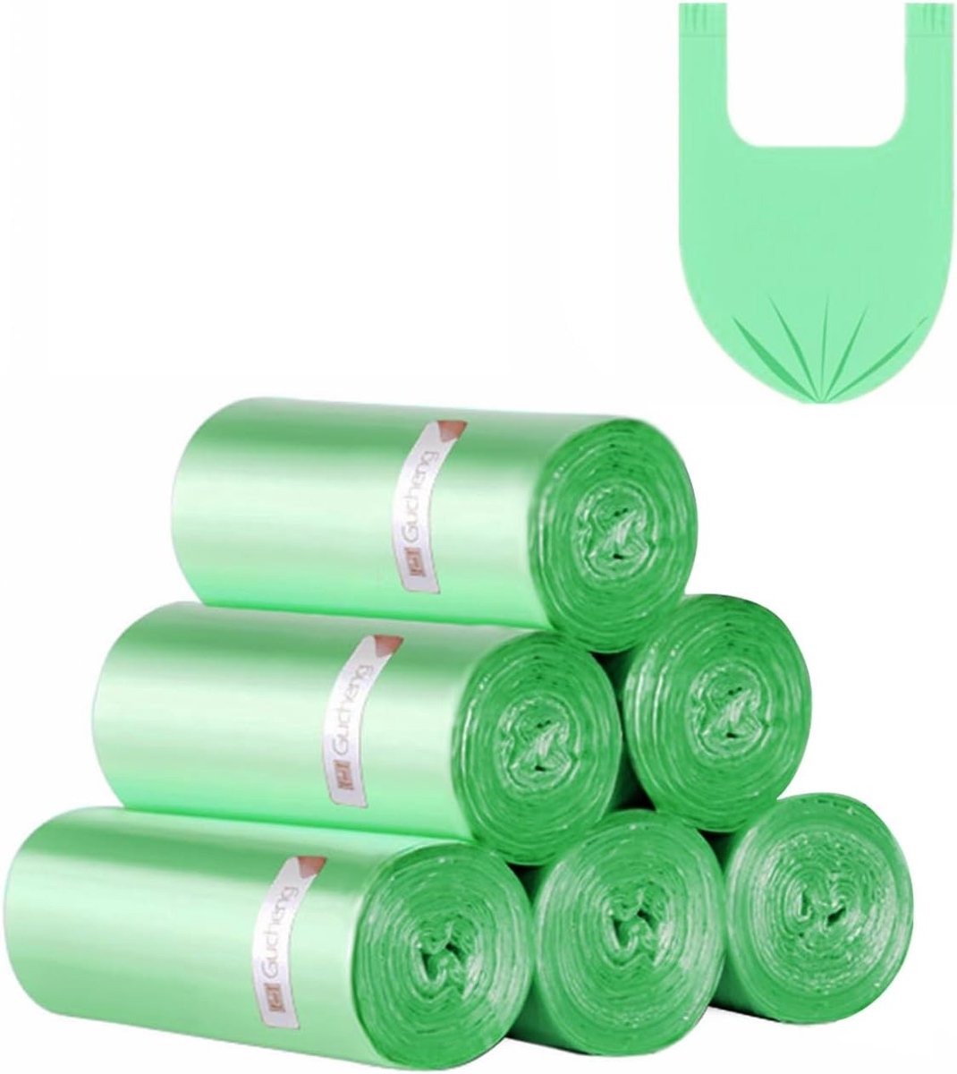 Vuilniszakken met Handvat - 20 Liter - 100 Stuks - HDPE - Voor Keuken en Kantoor