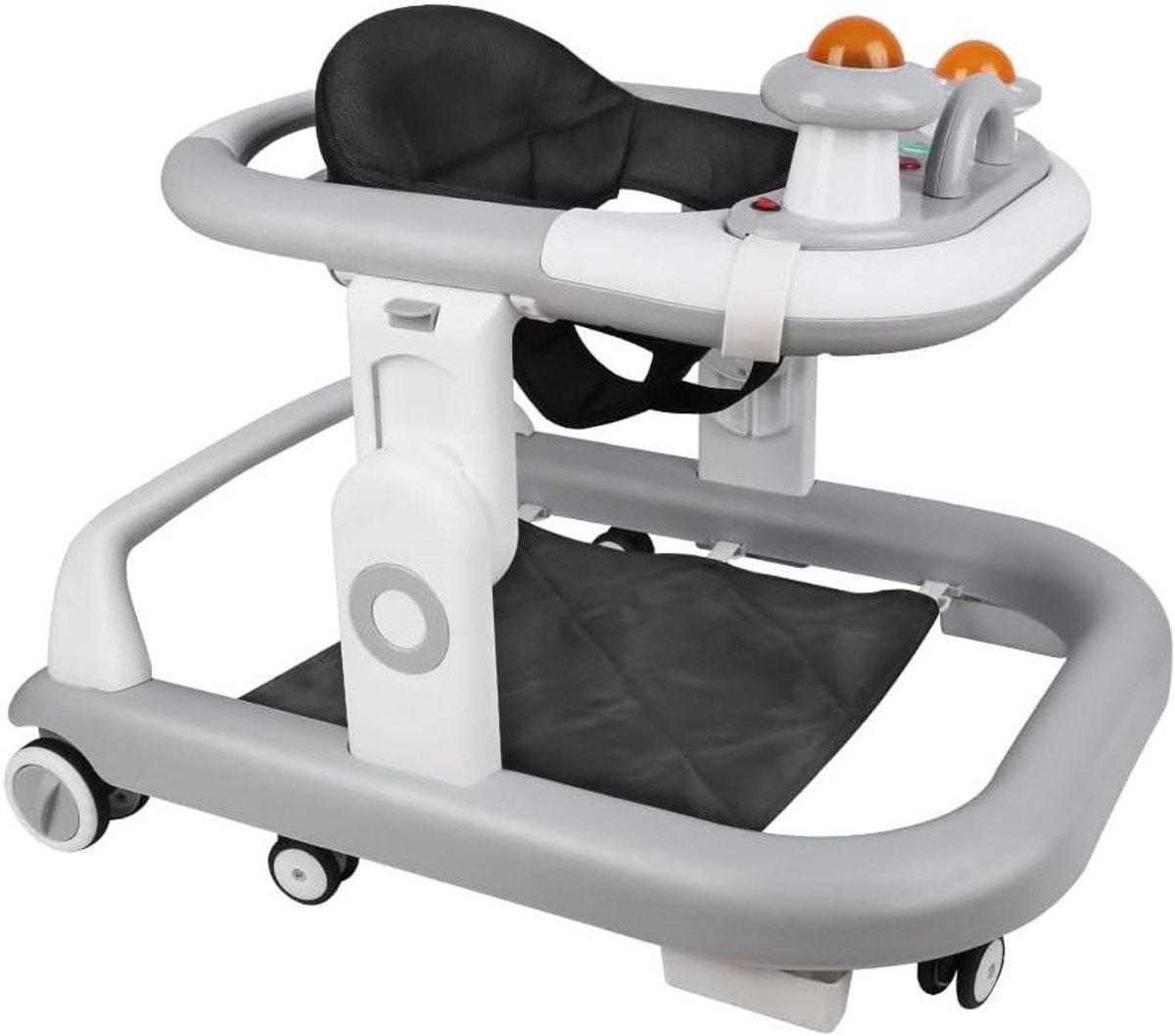 Loopstoel Baby - Loopwagen Kinderen - Eerste Stapjes Leren - Veilig Ontwerp 6 Wielen