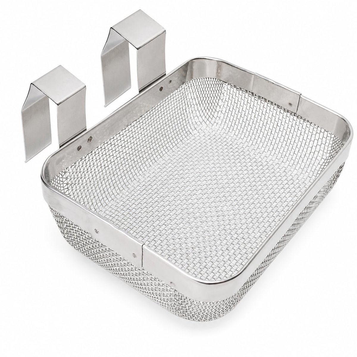 5 "x 4" x 1.75" RVS Ultrasone Cleaner Mand Fine Mesh Sieraden & Kleine Onderdelen Houder, Universele Fit voor - ShopVlot