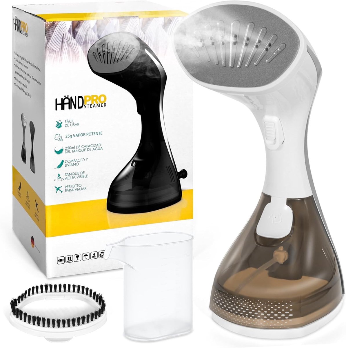 Stoomstrijkijzer - Wit - 270 ml Watertank - Compact en Lichtgewicht - Voor Thuis en Reizen