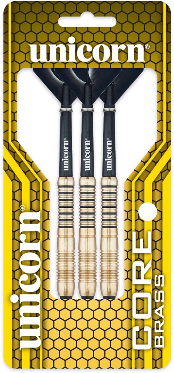 Unicorn Core Shape 2 Brass Gold - Soft Tip Darts van Unicorn — afbeelding 2