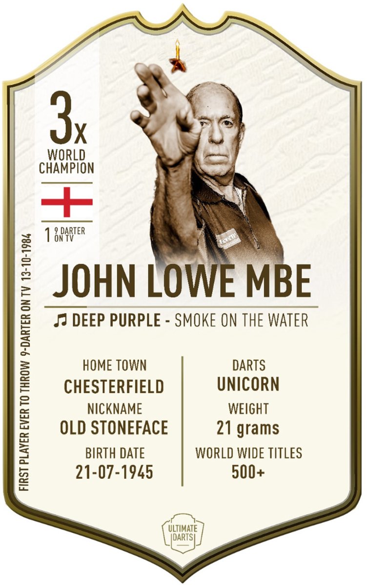 Ultimate Card Immortals John Lowe | 37x25cm