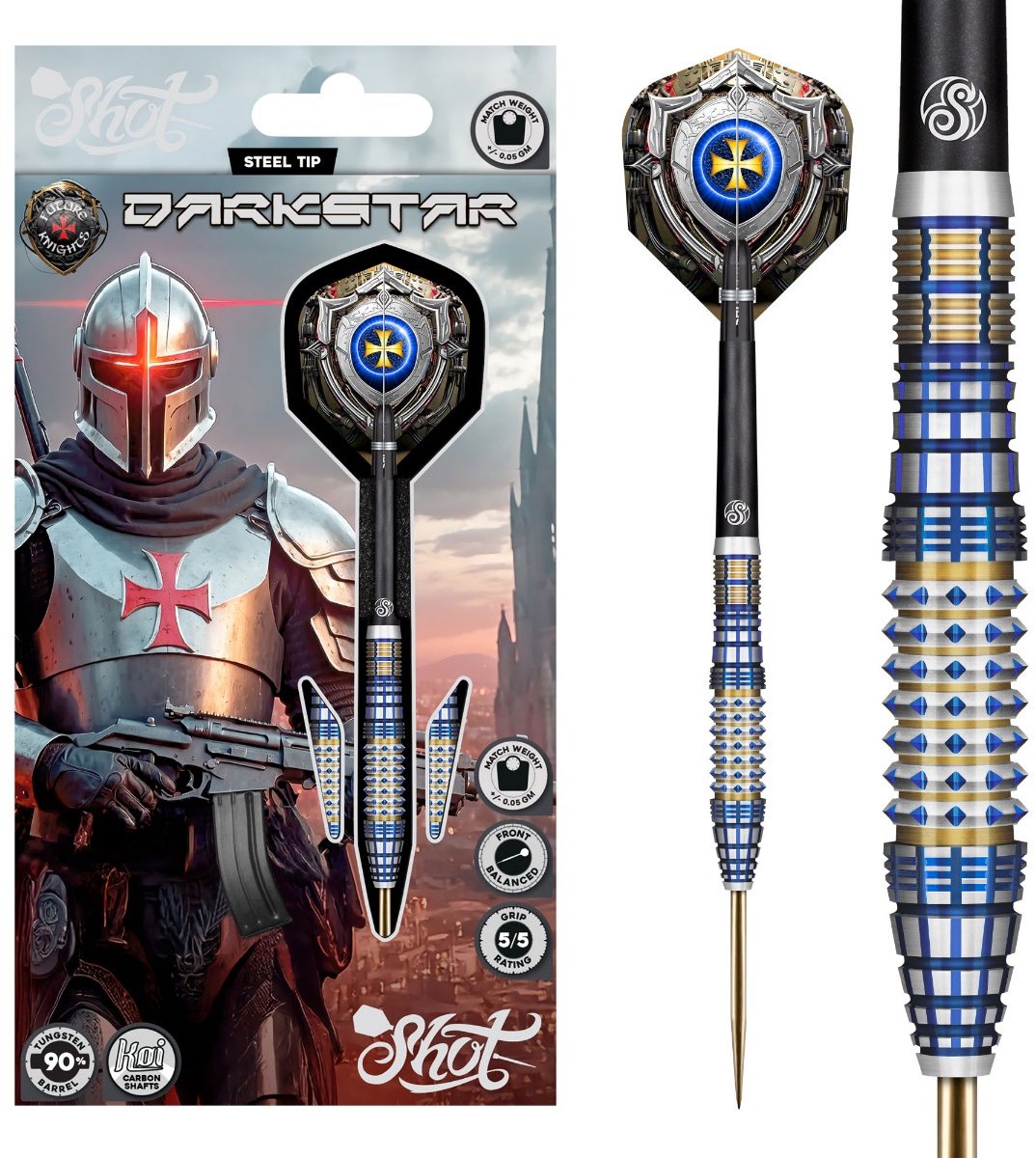 Shot Future Knights Darkstar 90% - Dartpijlen