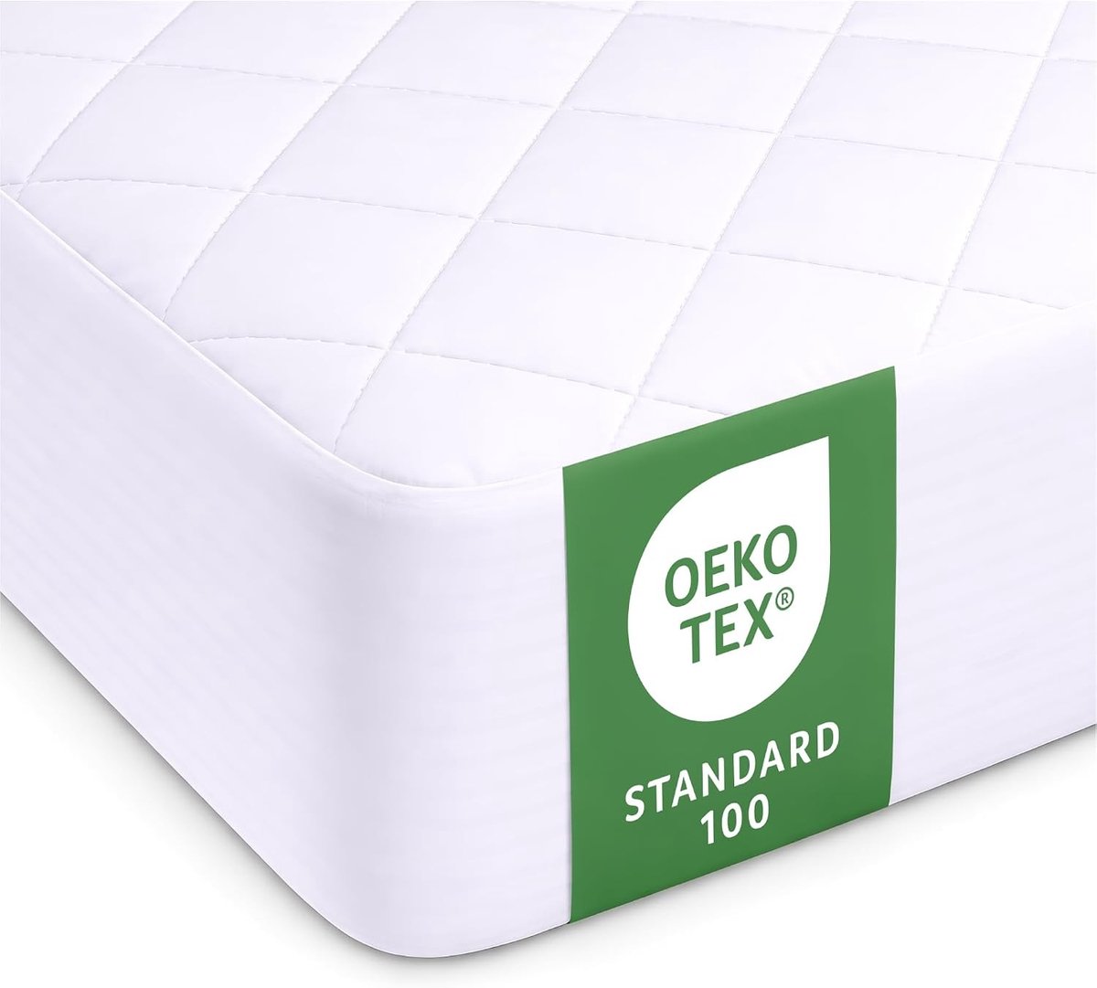 Matrasonderlegger 140x200 - Wit - 140 x 190 cm - Ademend en Gewatteerd - Voor Comfortabele Slaap