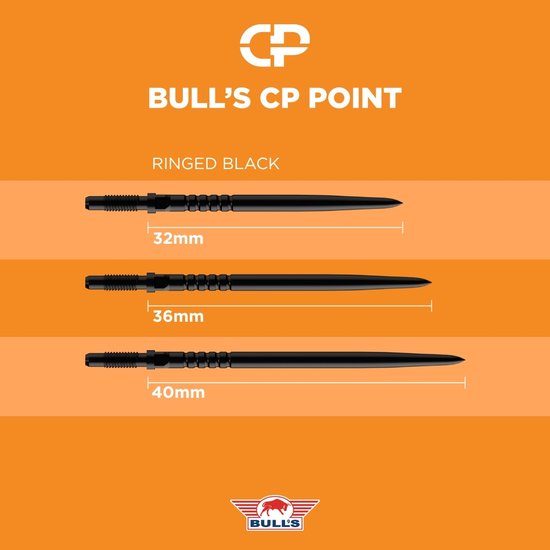 Bull's Convertible Points Ringed Grip Black 32mm van Bull's — afbeelding 4