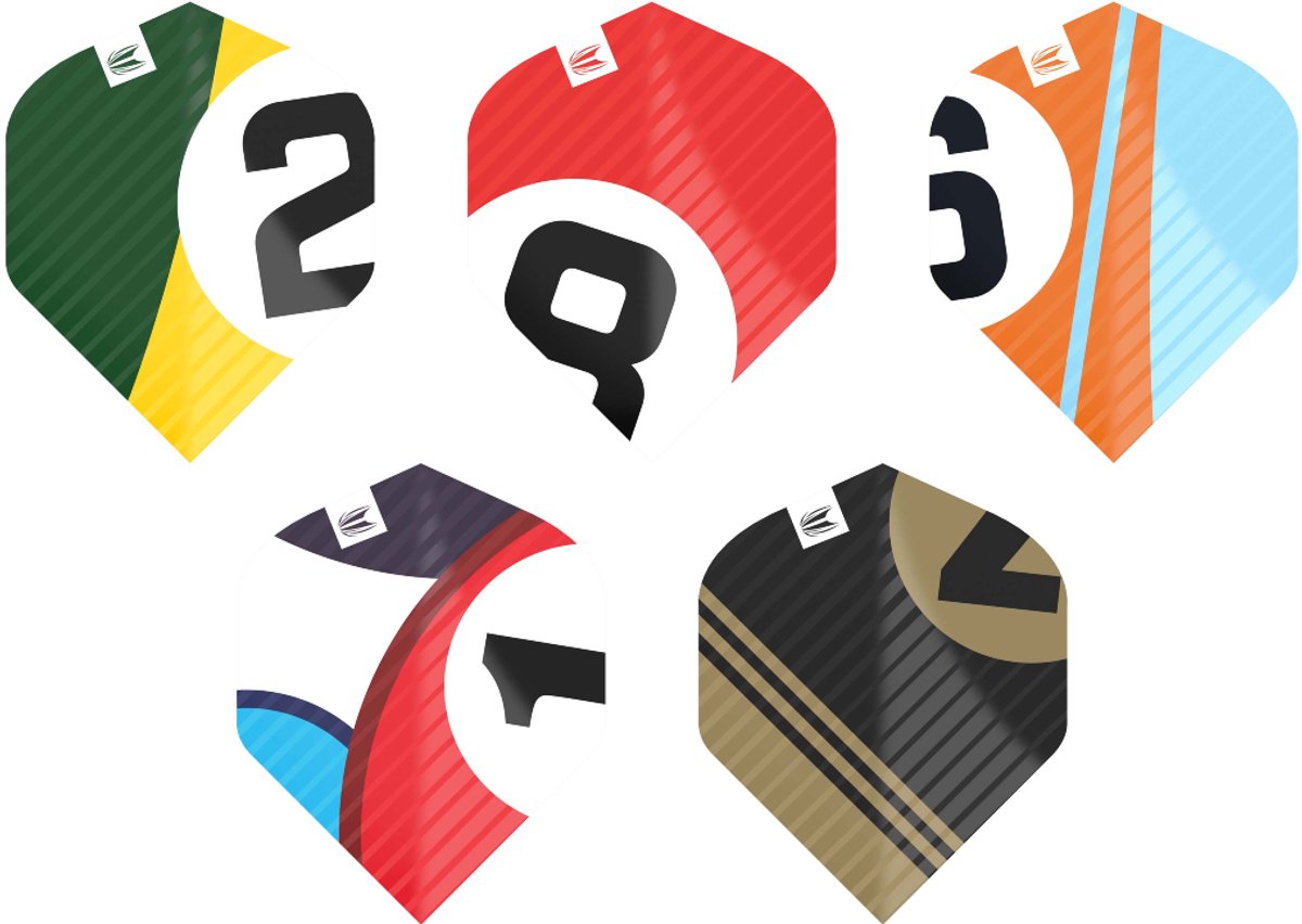 Target Chicane Pro Ultra Multi-Pack NO2 (5 pack) - Dart Flights