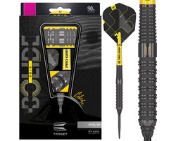 Target Darts Bolide Void Steel Tip Dartpijlen 24 Gram Barrel 02 - 90% Tungsten met Swiss Point Technologie, Pro Grip Shafts en Pro Ultra Flights - Zwarte Titanium Nitride Coating