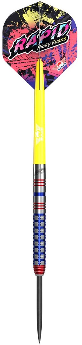 Bull's Ricky Evans 90% Tungsten 24 gram Steeltip Dartpijlen van Bull's — afbeelding 5