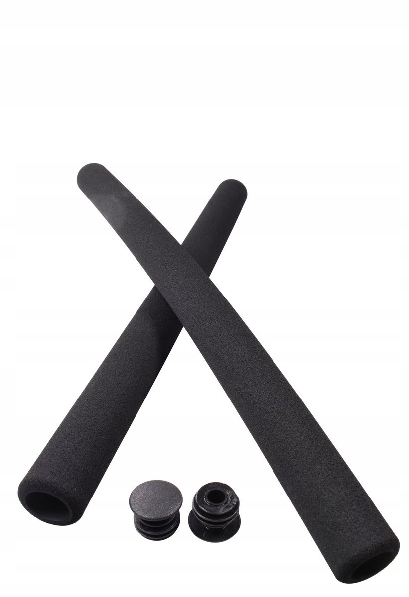 Fiets handvatten schuim 40cm zwart - comfortabel en gripvast