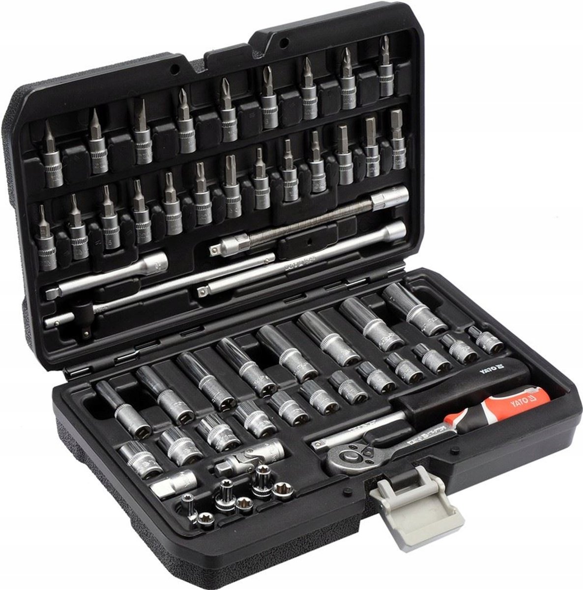Yato Gereedschapskoffer 1/4" 56 Delig - Professionele Set