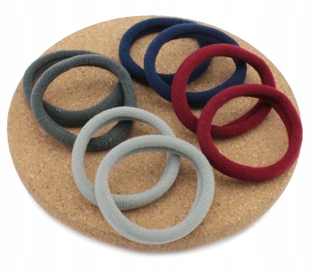 Lycra haarbandjes set - 8 stuks mix kleuren