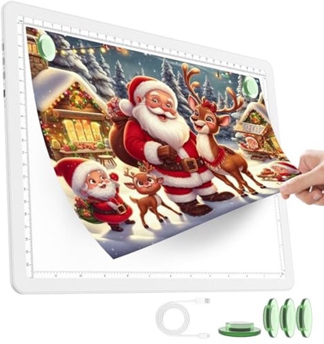 Oplaadbare A4 Lichtpad - Ultra Helder Draadloos Tracing Lichtbak voor Tekenen en Schetsen