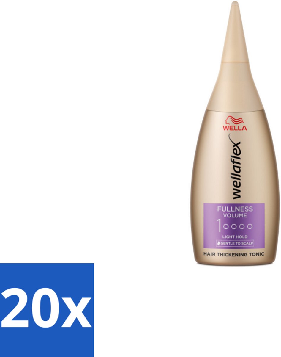 20 x Wella – Flex Fullness Volume – Haar Tonic – 100 ml - Haarverdikker - Volume - Lift - UV Bescherming - Vegan Haarverzorging
