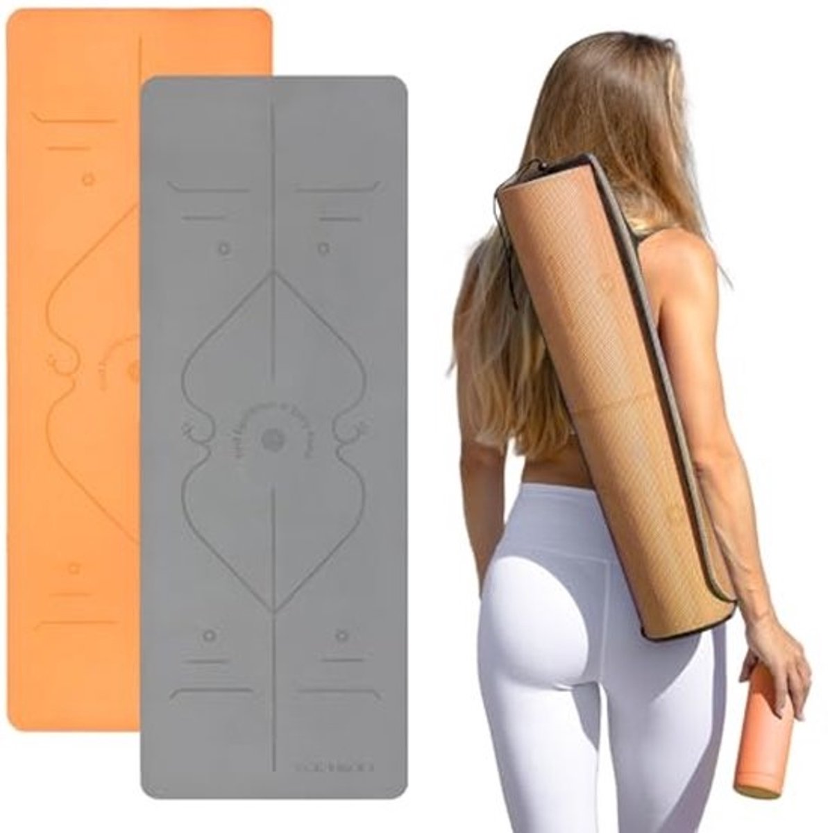 Antislip Dikke Yogamat - Extra Groot Fitnessmat voor Yoga en Trainingssessies (183 x 67 x 0,7 cm)