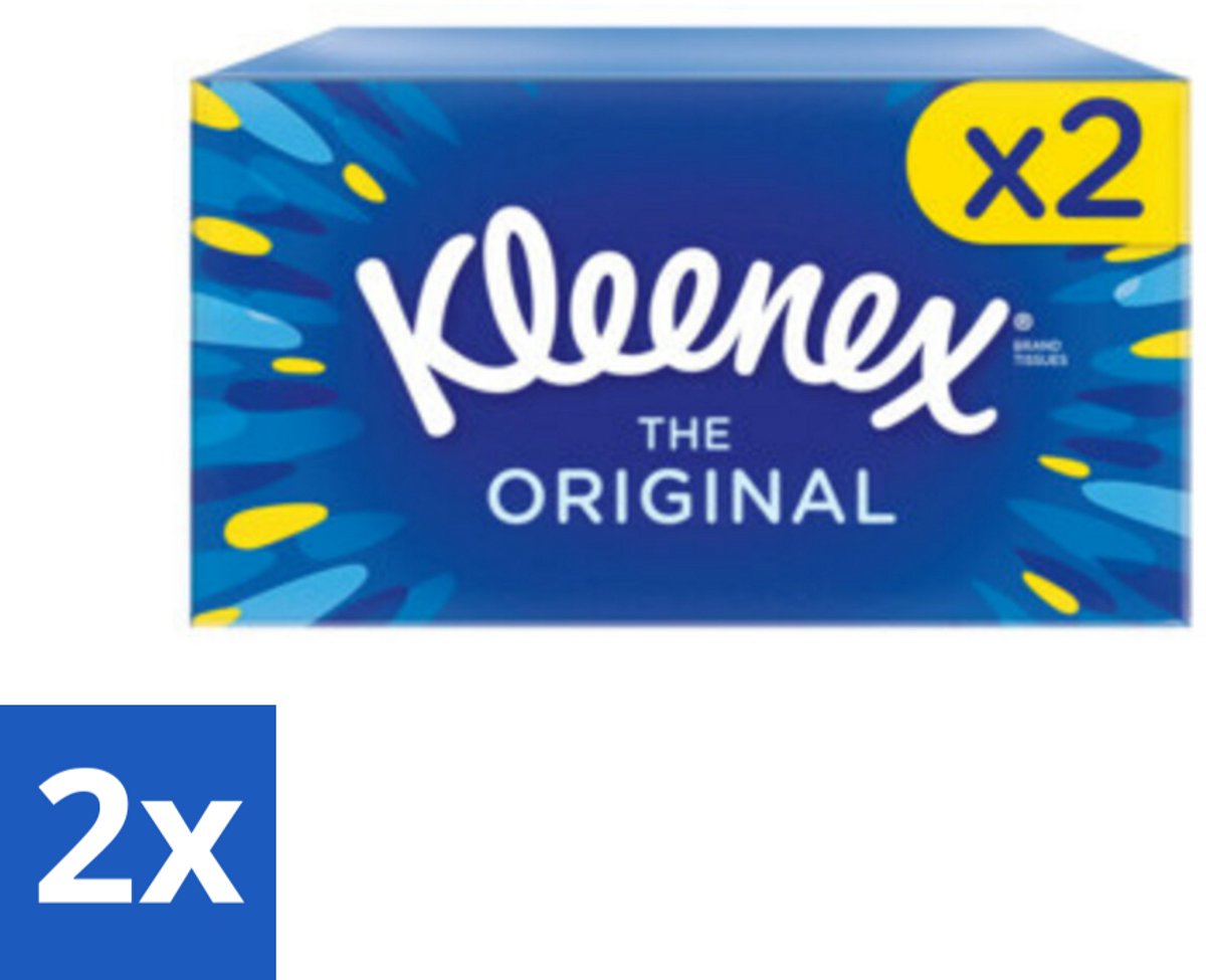 2 x Kleenex – Original Duo Pack – Tissues – 144 stuks per verpakking - Tissue - Tissuedoos - Neus Snuiten - Tranen Drogen - Schoonmaken