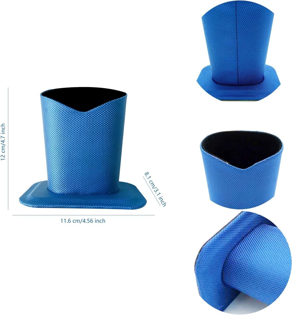 Set van 2 Brilhouders van Oxford Stof voor Desk Display - Beschermende Brilstandaard voor Thuis, Kantoor en School Accessoires (Grijs)