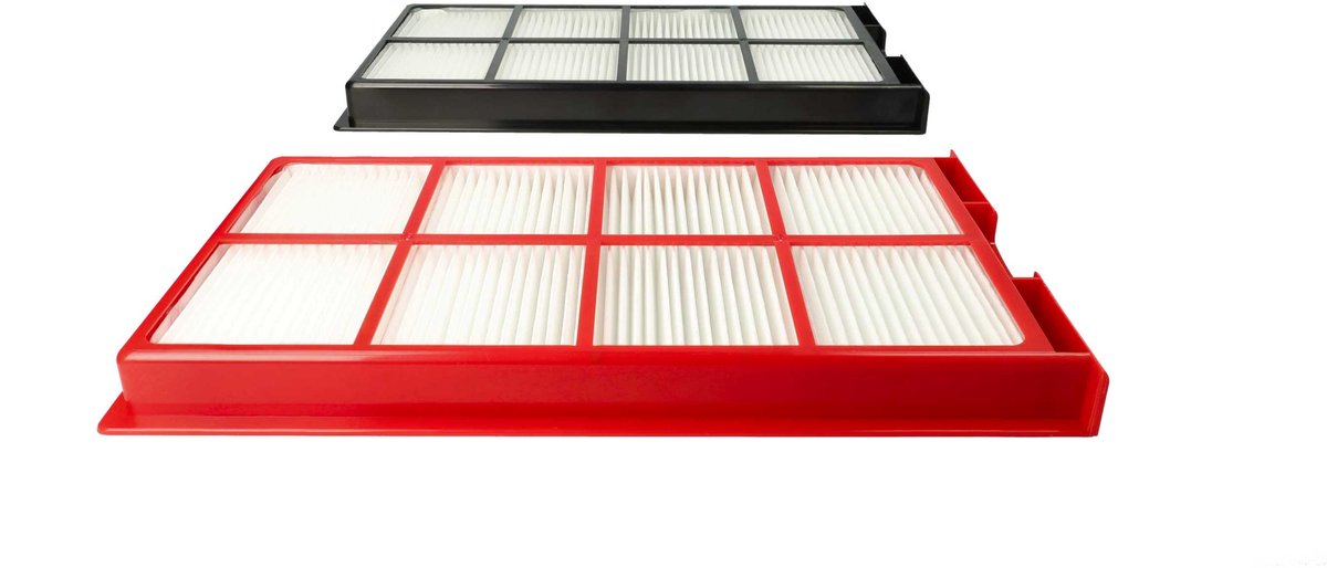 vhbw-filterset ter vervanging van Wernig EFS G 90-200 GF voor ventilatie-unit – luchtfilters G4 / F7 (4 stuks), 29 x 15 x 5 cm, wit / rood / zwart