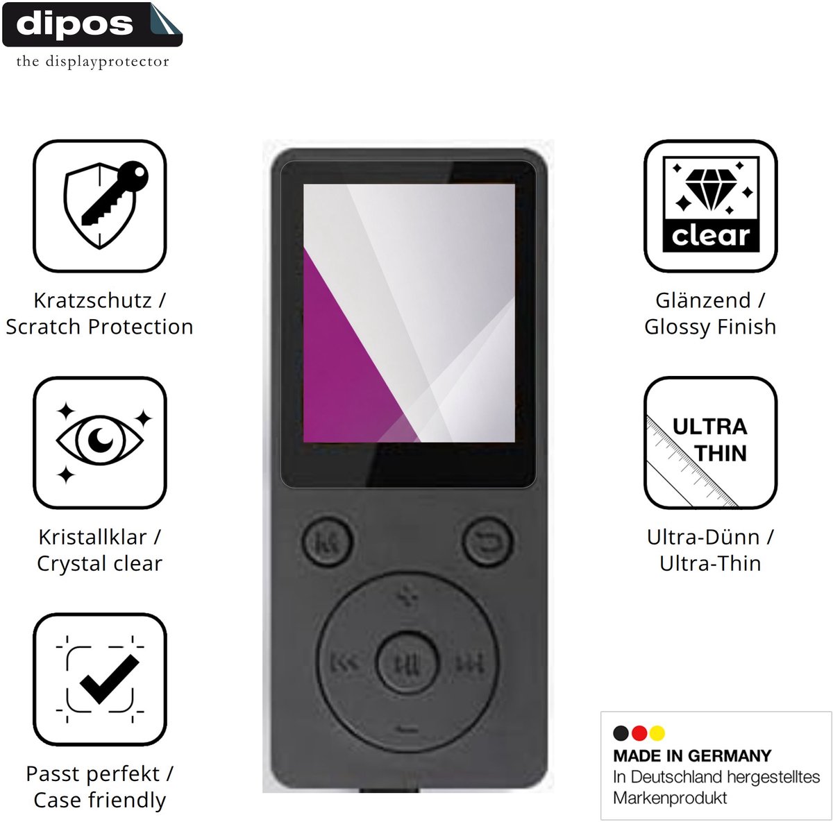 dipos – 4x Beschermfolie geschikt voor ViiRou SL2 | Krasbestendige & heldere Screenprotector Ultra-Thin