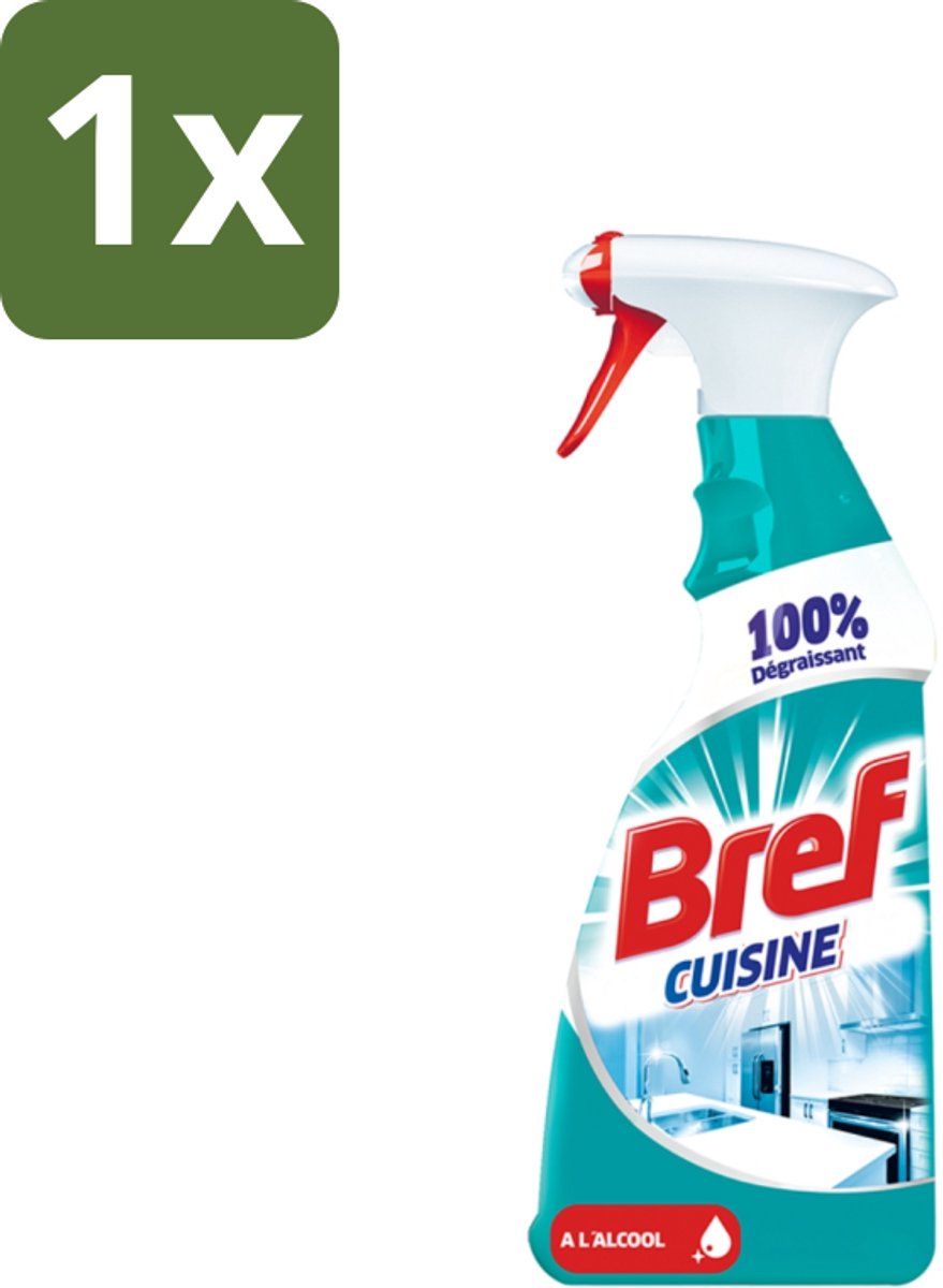 Bref Keuken - Reinigingsspray - Ontvetter - Met Alcohol - 750 ml - 1 stuk