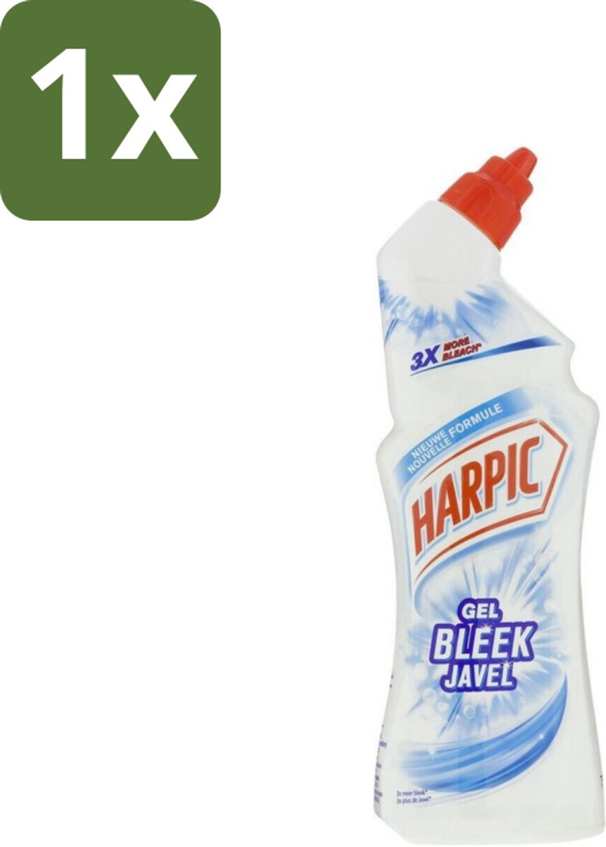 Harpic - Toiletreiniger - Gel - Met 3x Meer Bleek - 750 ml - 1 stuk