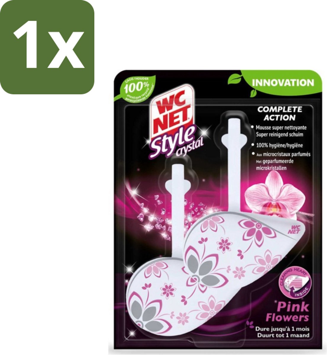 WC Net - Toiletblok - Frisse Bloemen - 2 Blokjes - 1 stuk