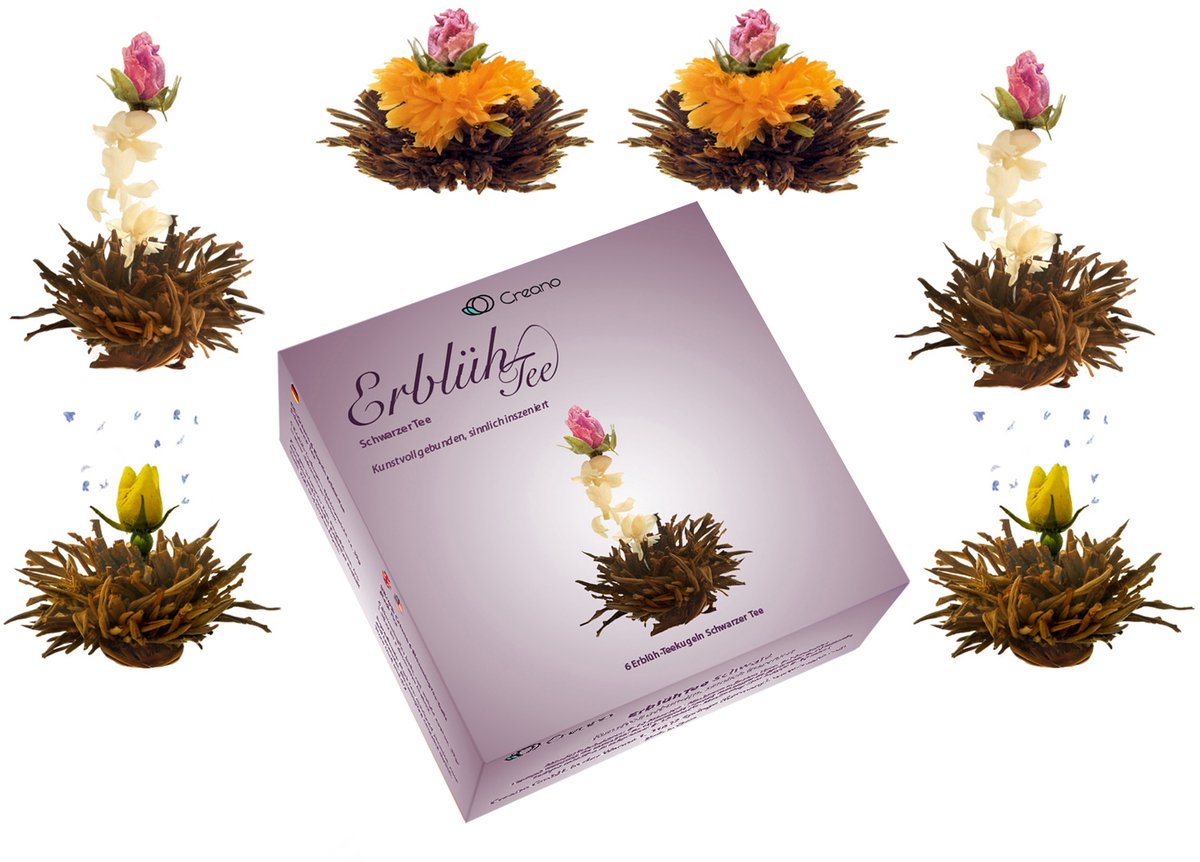 Theebloemen boeket zwarte thee | 6 stuks