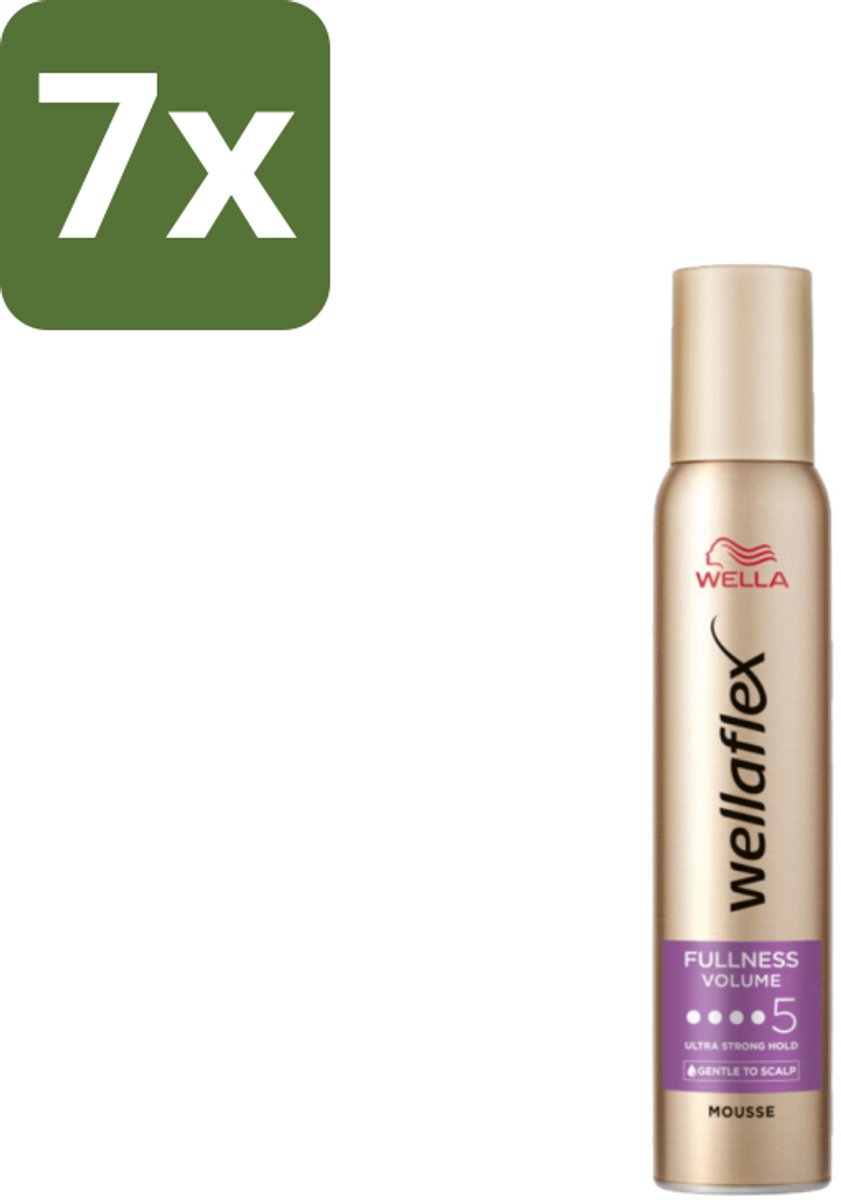 Wella – Flex Fullness Volume Ultra Strong – Haarmousse – 200 ml - Bulkverpakking - 7 stuks