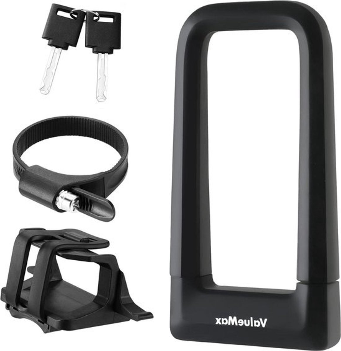 High Security U-Lock 17mm slot - stevige montagebeugel - sleutels D-slot - fiets - motorfiets - scooter - inklapbare deuren