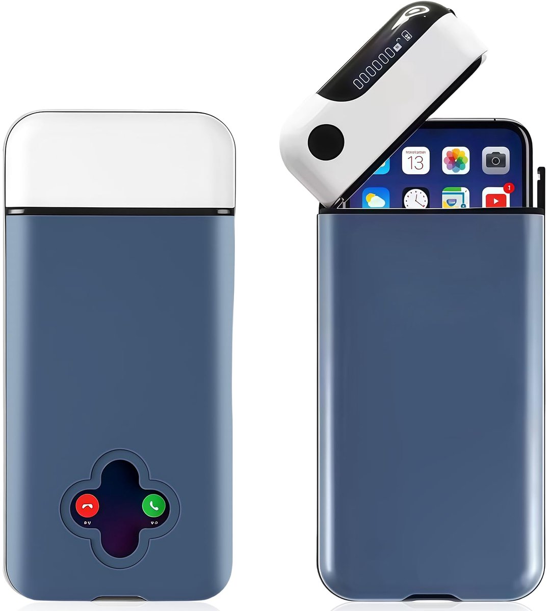 BAIFULAI Draagbare telefoonkluis met timer, telefoonslotbox, telefoonkluis met tijdslot, zelfbediening, tijdgestuurd - ShopVlot