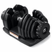 AJ-Sports Verstelbare Dumbbell 40kg - 5 t/m 40kg - Gewichten - Dumbell Set - Gewichten set - Halterset - Fitness gewichten - Krachttraining - Fitness - Zwart - 1 stuk!!