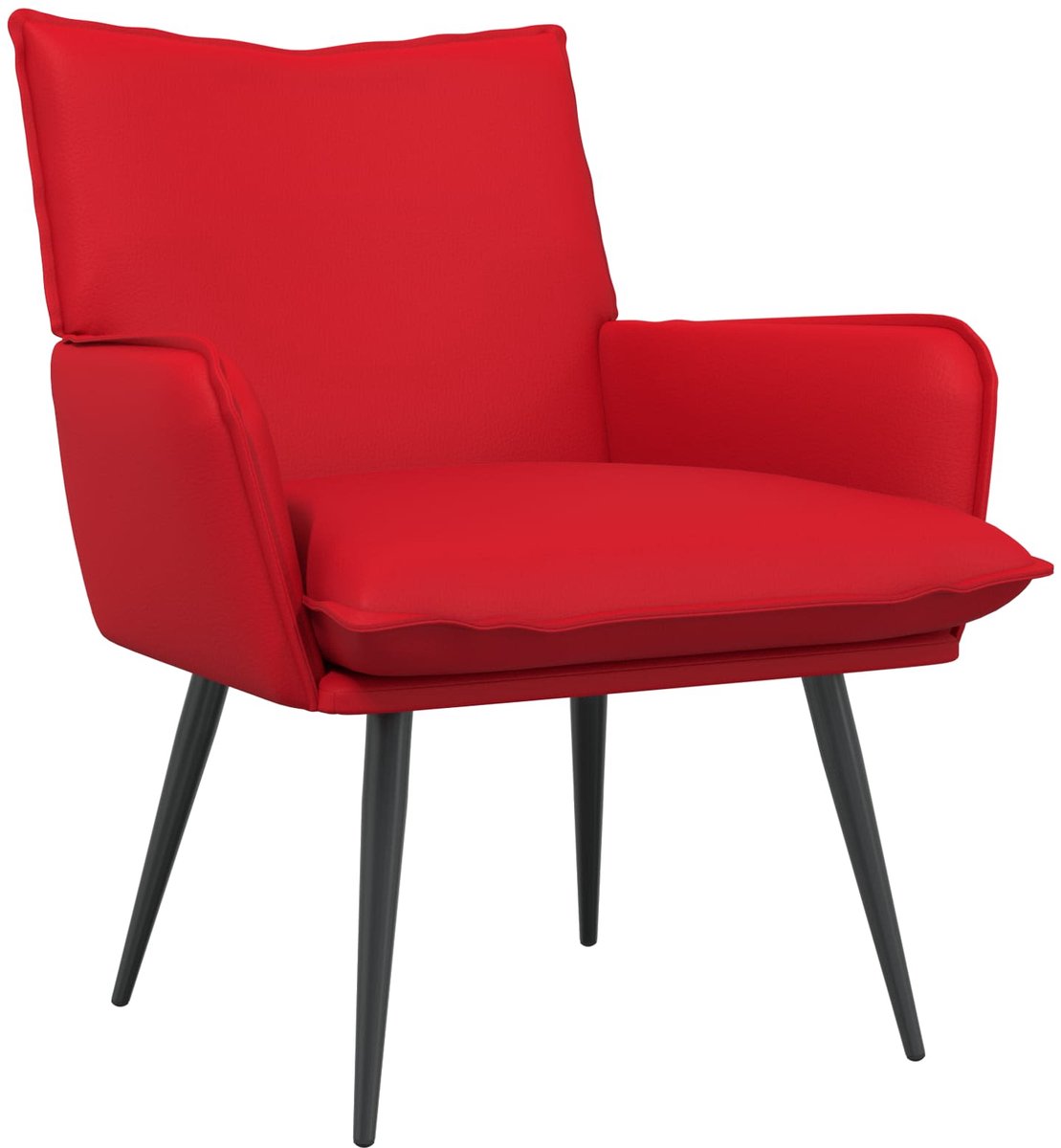 vidaXL - Fauteuil - Rood - Kunstleer