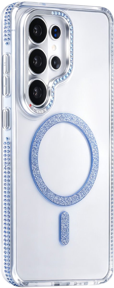 TUNIQ Backcover hoesje voor Samsung Galaxy S26 Ultra - Diamond MagSafe TPU+PC - Blauw