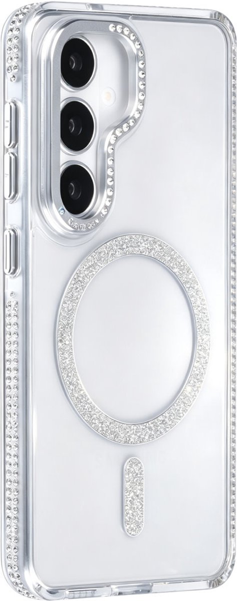TUNIQ Backcover hoesje voor Samsung Galaxy S26 - Diamond MagSafe TPU+PC - Grijs
