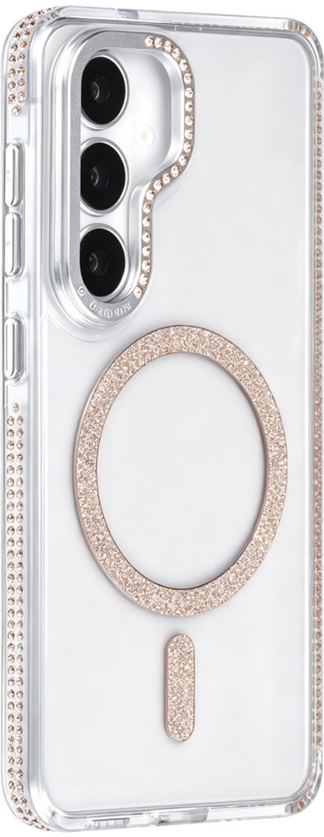 TUNIQ Backcover hoesje voor Samsung Galaxy S26 - Diamond MagSafe TPU+PC - Goud