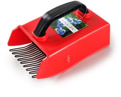 GUGULUZA Berry Picker Comb Plastic Blueberry Rake Scoop voor Fruit Oogsten 24 * 14 cm (Zwart-Rood) - ShopVlot