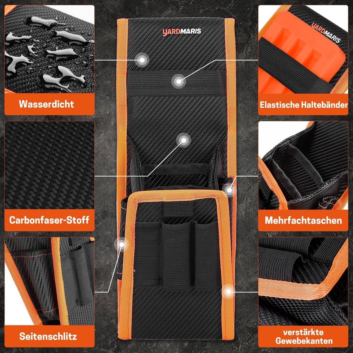 Robuuste houthakkerstas met verstelbare riem voor aluminium en kunststof wiggen, praktische accessoires voor het kappen van bomen en bosbeheer
