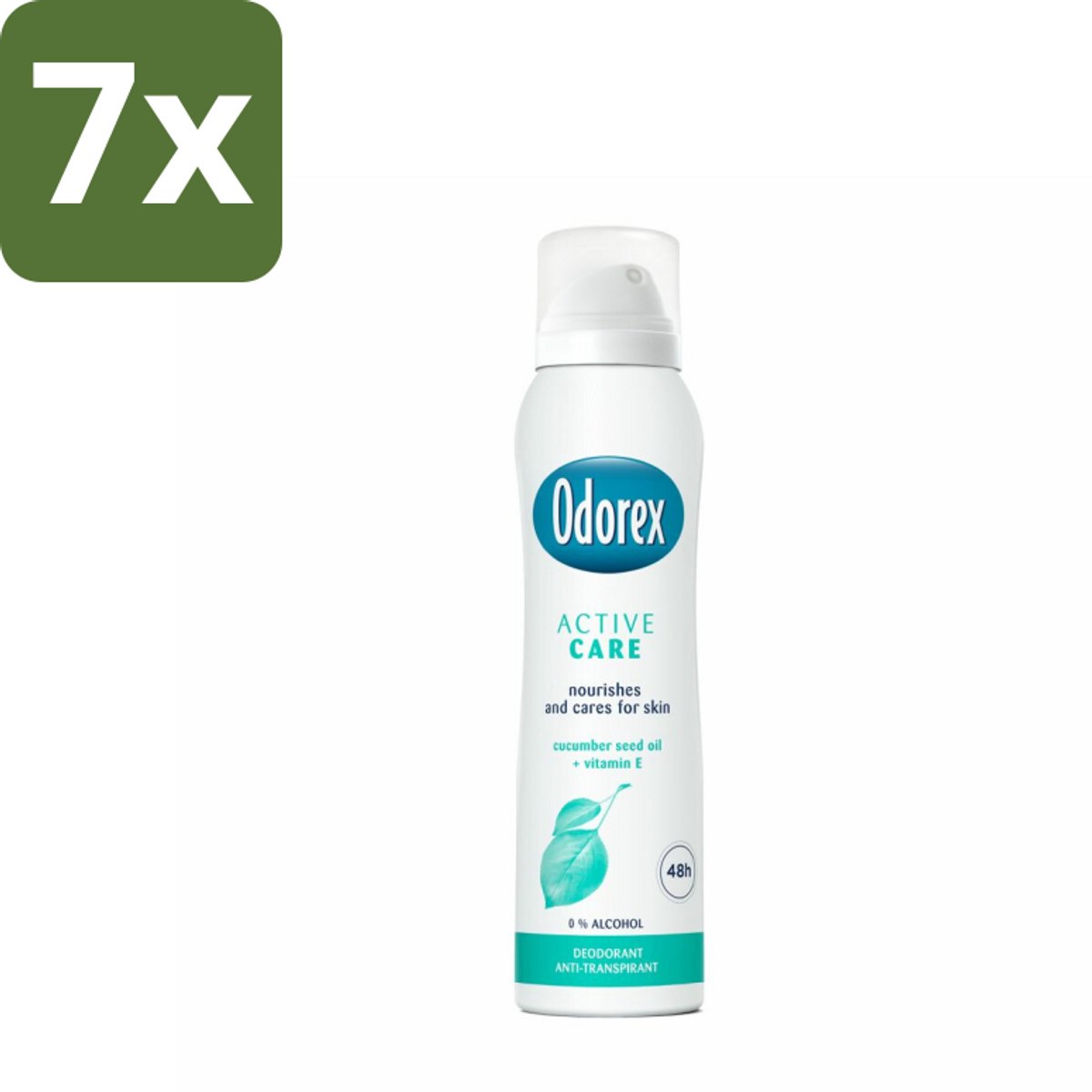 7 x Odorex Deodorant Spray Active Care 150 ml - Deodorant Spray - Actieve Bescherming - Zweet En Geur - Gevoelige Huid - Vitamine E