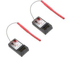 2 Stuks 2.4GHz 6CH Ontvanger voor Flysky TH9X en FS-CT6B Transmitter - Betrouwbare RC Communicatie en Bereik