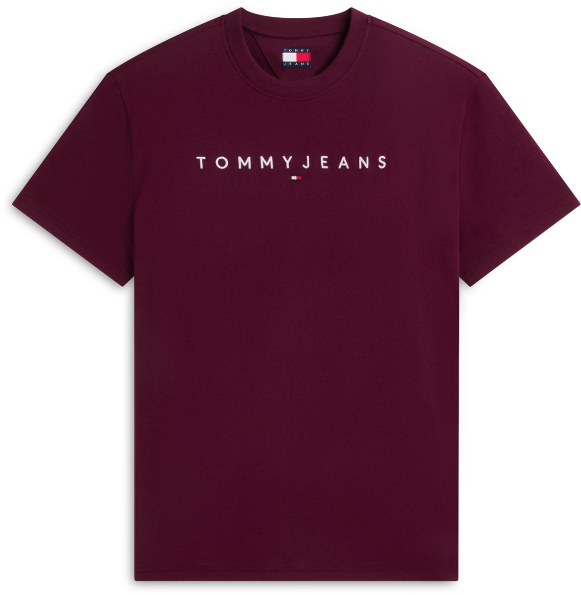 Tommy Jeans T-shirt Tjm Reg Linear Logo Dm0dm20744 V11 Calypso Berry Mannen Maat - S