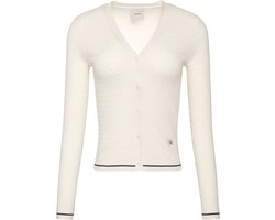 Calvin Klein Vest Ls Woven Label Cable Lv047f322g Yas Tofu Dames Maat - L