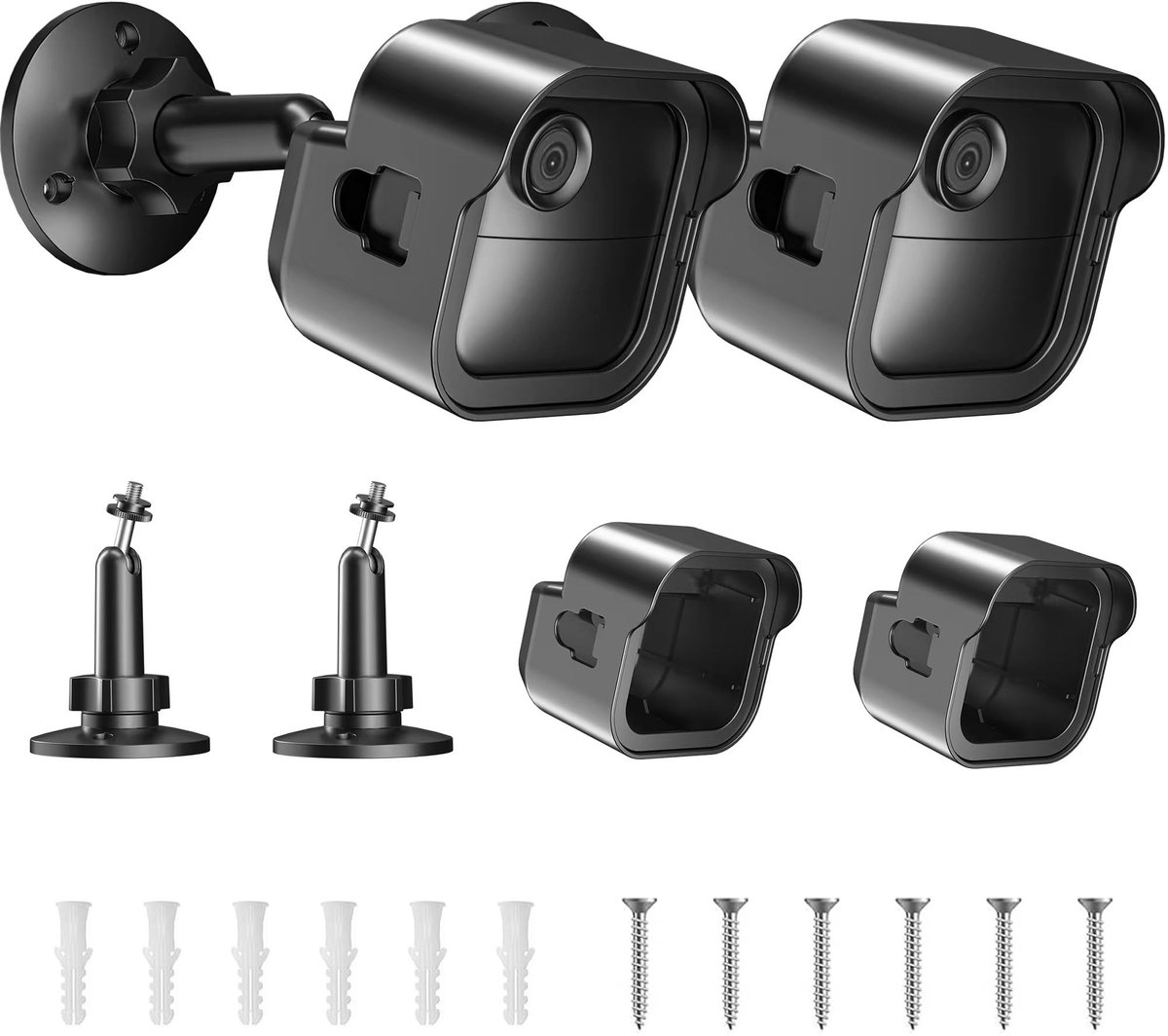 Elzusha - 2 Stuks 360° Verstelbare Bevestigingsbeugel voor Buiten Camera