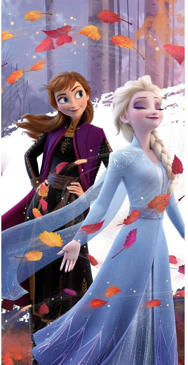 Elzusha - Disney Frozen 2 Badhanddoek 70 x 140 cm