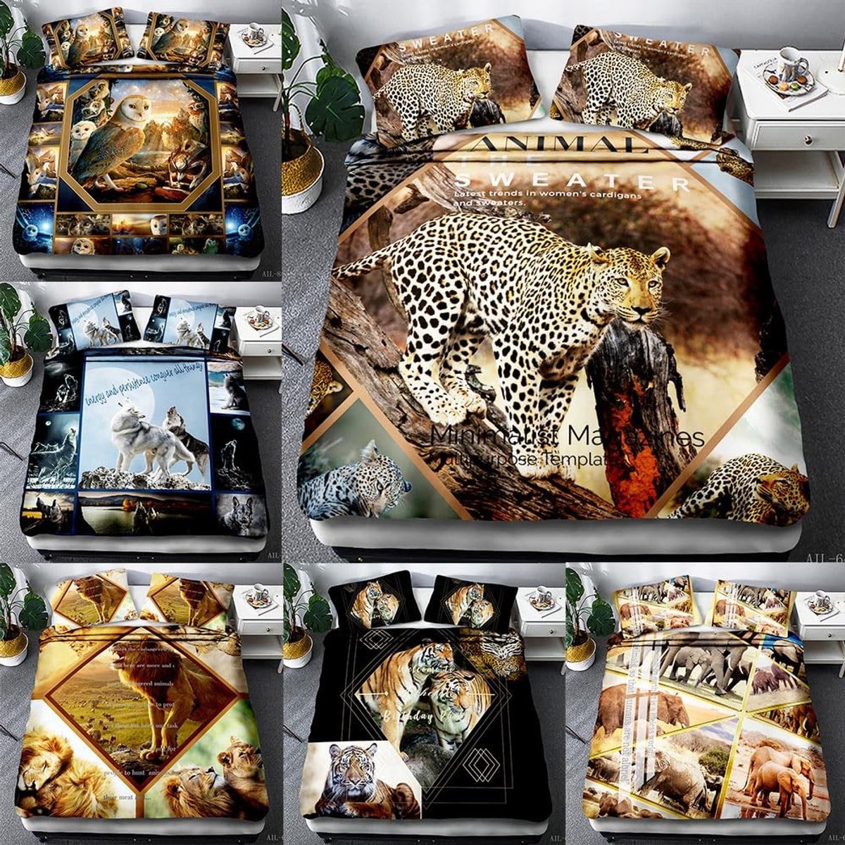 Elzusha - Aangepaste Bedding Set - 3D Double Increase Comfort - UK Dubbel