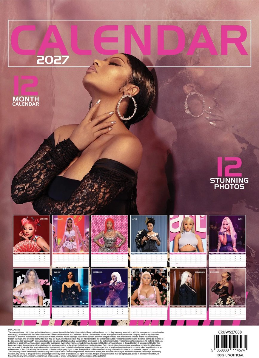 Nicki Minaj A3 Kalender 2027